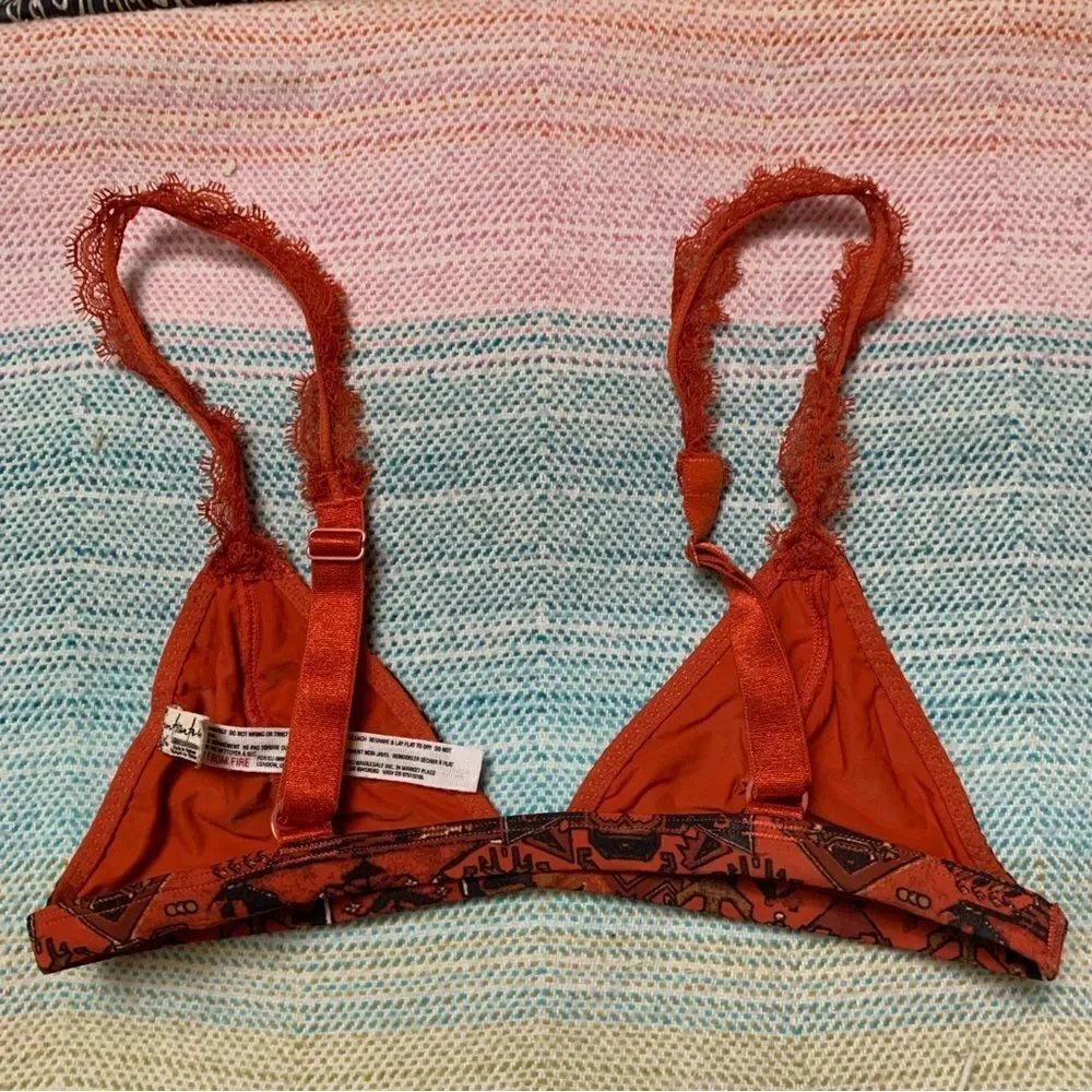 Free People Lace Triangle Bralette XS - Picture 2 of 4